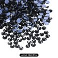 thumbnail image 3 of Uxcell Hotfix Rhinestones Flatback Crystal Glass Gems for Craft Clothes DIY Decoration Black 4.8mm, 3 of 5