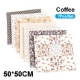 thumbnail image 1 of Zootealy 7Pcs/Set DIY Assorted Pattern Floral Printed Patchwork Cotton Fabric Cloth Sewing Quilting Cloth 500x500mm, 1 of 8