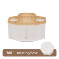 thumbnail image 2 of Pompotops Boîte de Rangement de Bureau à Grande Capacité Multi-Compartiments 5 Compartiments pour Étudiants Bureau Porte-Stylo Porte-Pinceaux Rotatif à 360 Degrés Personnalisé Liquidation, 2 of 3