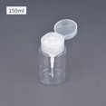 thumbnail image 1 of Push Down Empty Pump Dispenser For Nail Polish Remover Clear Bottle Plastic, 1 of 4