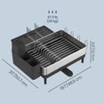 thumbnail image 4 of SONGMICS Dish Drying Rack, Expandable Dish Dryer for Kitchen Counter, Stainless Steel Dish Rack with Rotatable Spout, Utensil, Cup, Glass, Cutting Board and Pan Holders, Silver and Black, 4 of 8