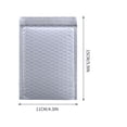 thumbnail image 2 of EGNMCR White Padded ENVELOPES Bubble MAILERS Peel And Protective Cushioned Bags Envelope storage, 2 of 2