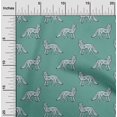 thumbnail image 1 of oneOone Polyester Lycra Fabric Fox Block Print Sewing Fabric BTY 56 Inch Wide, 1 of 4