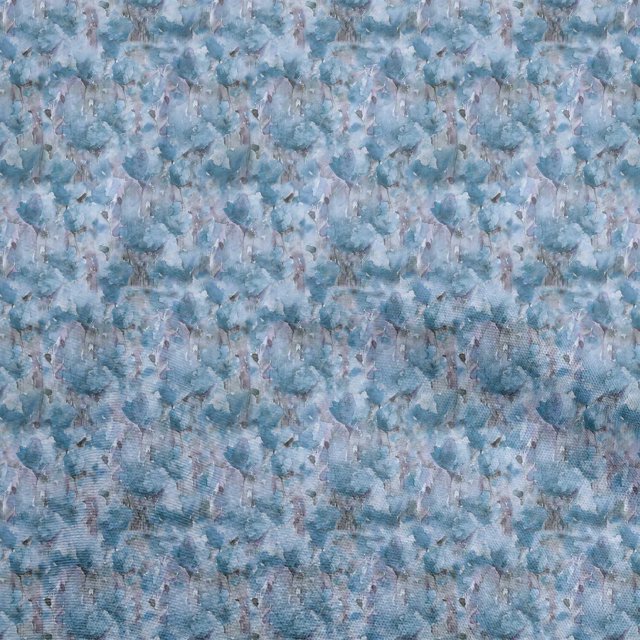 oneOone Polyester Spandex Light Blue Fabric Abstract Floral Craft Projects Decor Fabric Printed By The Yard 56 Inch Wide