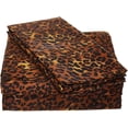 thumbnail image 1 of 400 Thread Count 3 Piece (1- Fitted Sheet + 2- Pillow cover) Fitted Sheet 12-Inch Deep Pocket 100% Egyptian Cotton Leopard Print Pattern, 1 of 1