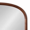thumbnail image 3 of Kate and Laurel Talma Arched Oval Wall Mirror, 24 x 36, Dark Walnut, Transitional Capsule Mirror with Solid Poplar Wood Frame and Rounded Frame Profile, 3 of 8