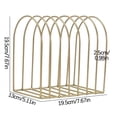 thumbnail image 3 of JilgTeok 3 Packs Wire Magazine Holder for Desk File Organizer, Rustproof Metal Shelf for Office, Home, School Stylish Storage for Newspapers, Folders, Mail, 3 of 5