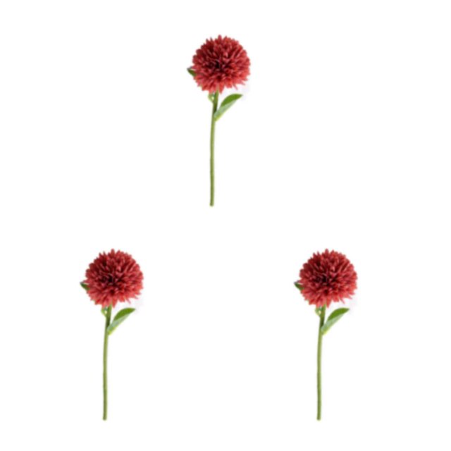 Baohd 1/2/3/5 10pack/lot Realistic Appearance Artificial Flower For Party Decor And Home Decor Deep Coffee 3PCS