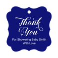 thumbnail image 1 of Darling Souvenir Baby Shower Thank you Favor Tags Custom Hang Gift Tags-Blue-100 Tags, 1 of 1