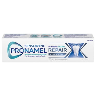 Sensodyne Pronamel Toothpaste for Enamel Care, Intensive Tooth Enamel Repair, Daily Fluoride Toothpaste, Clean Mint, 75ml