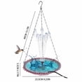 thumbnail image 3 of Wzzjkit Solar Water New Outdoor Garden Garden Floating Hanging Feeder Birdbath, 3 of 4