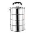 thumbnail image 1 of Adult Lunch Box Stackable Lunch Box with Handle, Microwave Stainless Steel Bento Lunch Container, Food Lunch Container for Outdoor Picnic 4 layer, 1 of 8