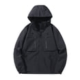 thumbnail image 1 of Pisexur Windbreaker Jacket Men's Spring And Charge Coat Thin Outdoor Mountaineering And Riding Windproof Work Coat Hiking Jacket Men Rain Coat Mens Jacket, 1 of 3