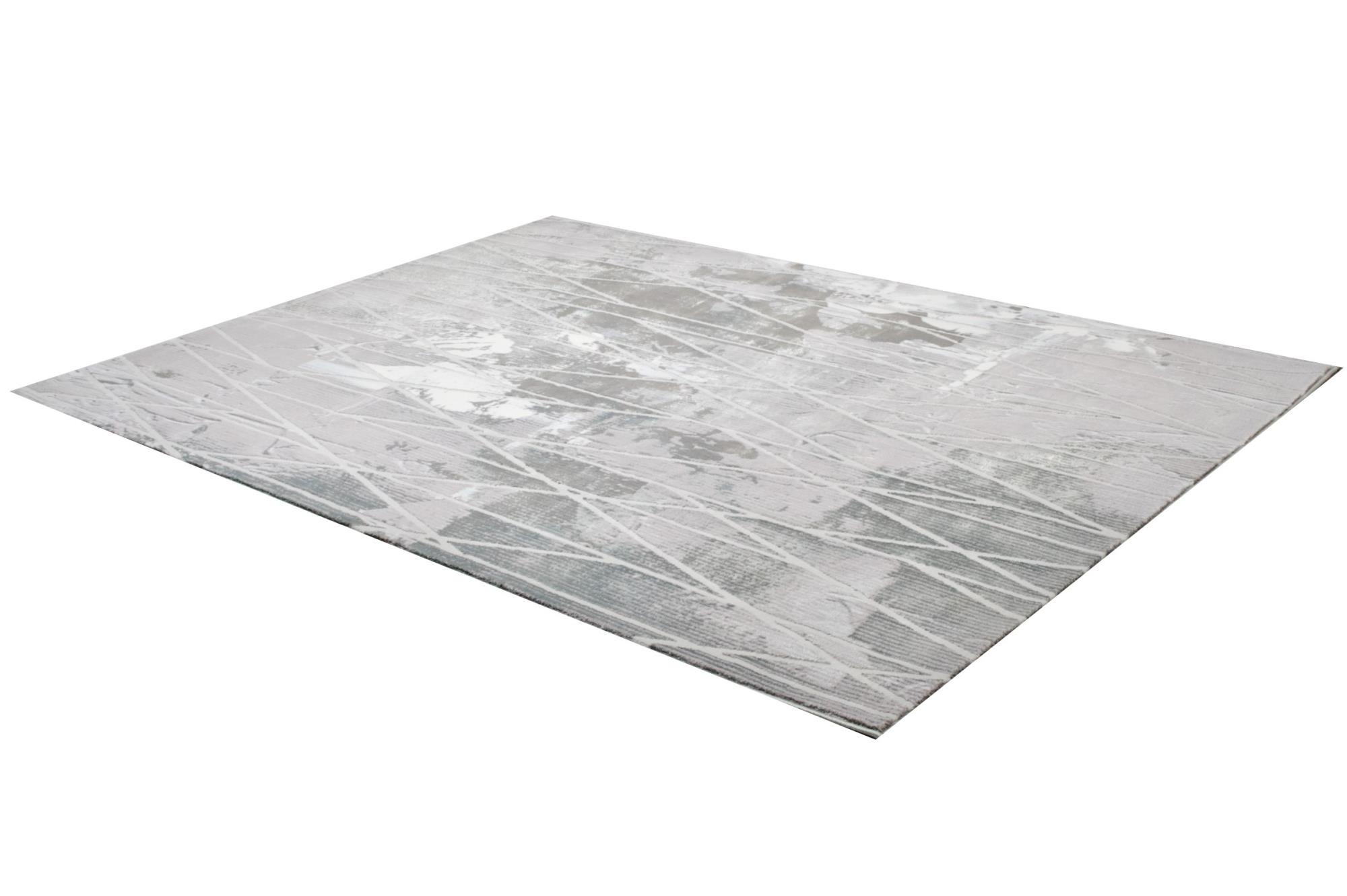 Tapis Branch Oasis Tapis d'intérieur bleu moyen scandinave abstrait