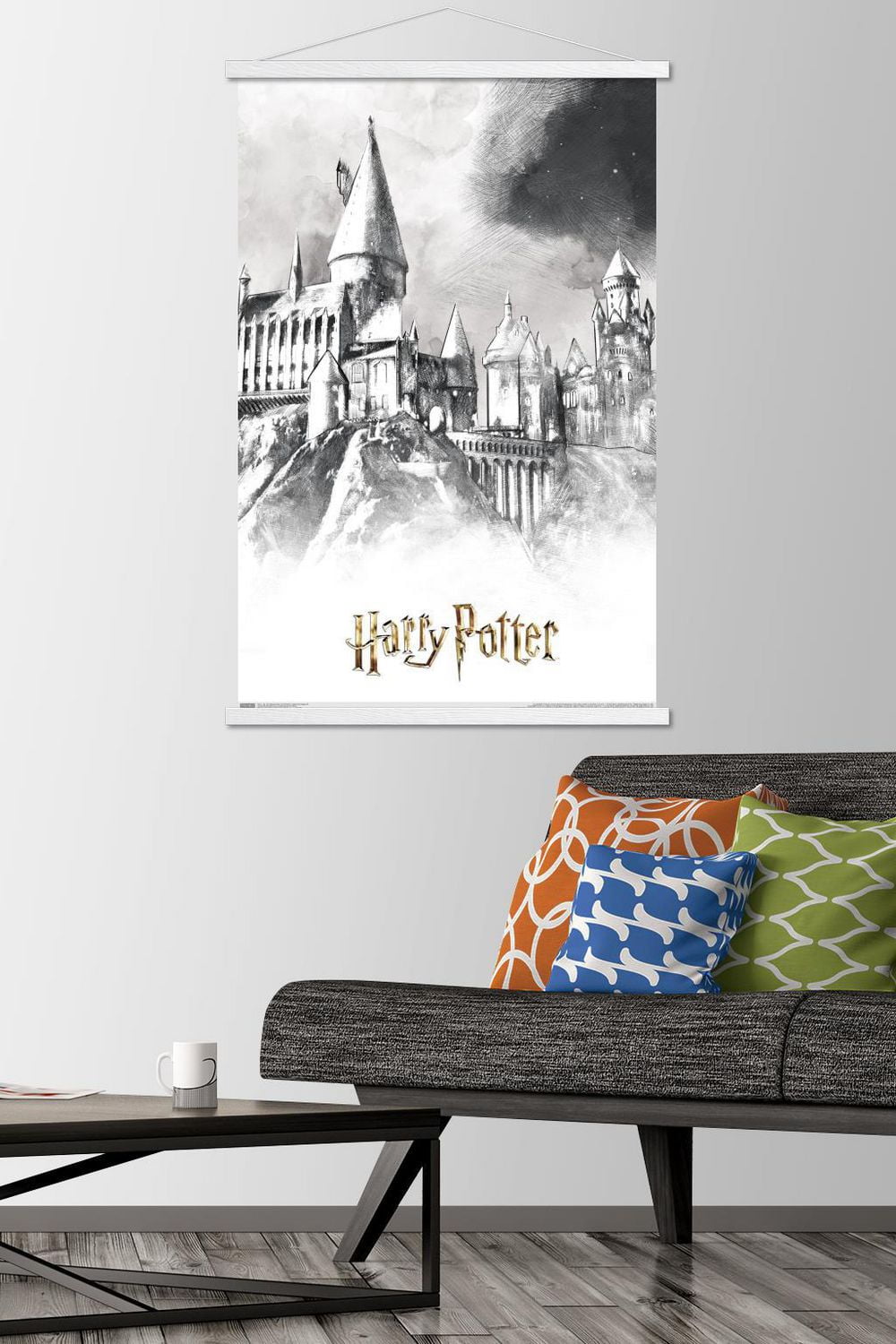 The Wizarding World: Harry Potter - Illustrated Hogwarts Wall Poster