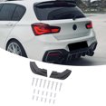 thumbnail image 3 of 2Pcs Rear Bumper Side Skirt Rear Bumper Side Diffuser Spoiler for 1 Series F20 M Sport 2015 - 2019 ABS Plastic Protective Guard, 3 of 7
