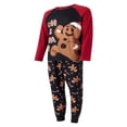 thumbnail image 2 of Christmas Family Matching Pajamas Sets Long Sleeve Gingerbread Man Print ops + Pants Set, 2 of 8