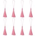 thumbnail image 1 of Unique Bargains 6.5' Silky Bookmark Tassels with Loop for DIY Craft Accessory, 8Pack Pink, 1 of 5