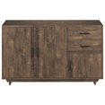 thumbnail image 1 of Bowery Hill Buffet Rustique en Bois à Deux Tiroirs en Chêne Récupéré, 1 of 7