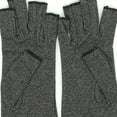 thumbnail image 2 of YOPTOP Arthritis Gloves with Grips - Men & Women Textured Fingerless Compression - Open Finger Hand Gloves for Rheumatoid and Osteoarthritis - Arthritic Joint Pain Relief for Computer Typi,S, 2 of 6