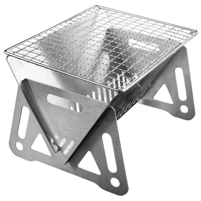 Vis en Acier Inoxydable Acier Inoxydable Extérieur Portable Barbecue Carte Four au Carbone Gril en Acier Inoxydable