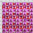thumbnail image 4 of oneOone Polyester Spandex Fuschia Pink Fabric Geometric Circle Craft Projects Decor Fabric Printed By The Yard 56 Inch Wide, 4 of 4