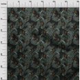 thumbnail image 3 of oneOone Tissu Velours Noir Tropical Matériel de Robe Tissu Imprimé Tissu au Mètre 58 Pouces de Large, 3 of 5