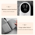 thumbnail image 2 of Youkk Soulagement Musculaire Pression d'Air Masseur pour les Jambes Circulation Réglable Relaxation à Vitesses Multiples Circulation Gris, 2 of 6