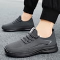 thumbnail image 2 of DXOUPM Espadrilles de Mode pour Hommes Simples en Maille Respirante Semelle Plate Semelle Épaisse Chaussures de Course, 2 of 3