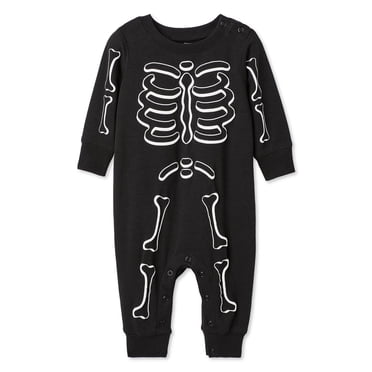Grenouillère à imprimé graphique de squelette George pour bébés garçons