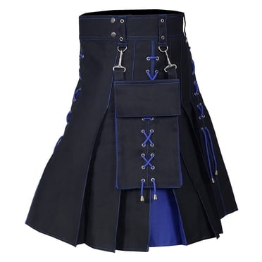 Design Sense Fashion Trend Poplin Pants Scottish Holiday Dress Multi Men Pants Color Medieval Pleated Skirt