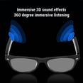 thumbnail image 3 of Lunettes Intelligentes Intelligentes avec Micro et Haut-Parleur 5.4 Télécommande Photo Réduction du Bruit IP65 Étanches Sans Fil Lunettes de Musique pour Voyager Conduire, 3 of 7