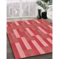 thumbnail image 3 of Ahgly Company Tapis d'Intérieur Rectangulaires Transitionnels Rouges Lavables à la Machine, 8 Pieds x 12 Pieds, 3 of 7