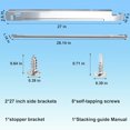 thumbnail image 2 of 𝟐𝟎𝟐𝟓 𝐔𝐩𝐠𝐫𝐚𝐝𝐞𝐝 KSTK2 29-inch Laundry Stacking Kit by - Compatible with LG Washer & Dryer - New Chrome-plated Solid Metal, 2 of 6