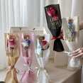 thumbnail image 2 of 10 Pcs Sac d'Emballage pour Fleurs à Manches Simple Rose « Love You », Sac d'Emballage pour Bouquet, Enveloppes Florales en Cellophane Transparent, Saint-Valentin, 2 of 4