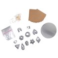 thumbnail image 4 of Clay Cutters, DIY Handcraft Fine Workmanship 127pcs Wide Applicability  Clay Earring Kit Incisive Blade With Iron Box For Earring Making, 4 of 8