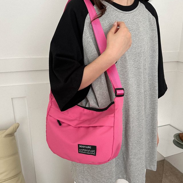 Dvkptbk Lightweight Nylon Shoulder Bag, Single Shoulder Underarm Bag, Large Capacity Handbag for Ladies Shoulder Pack Storage & Organization