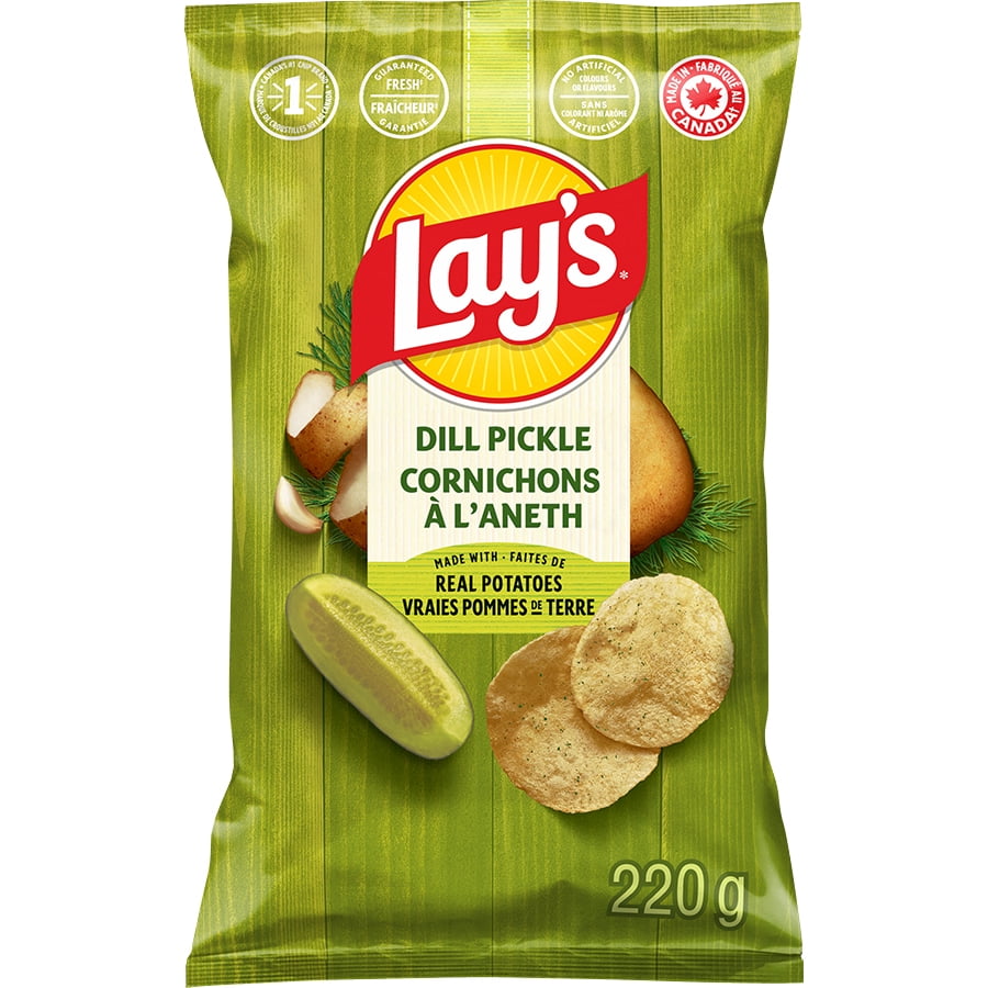 Lay's Dill Pickle flavoured Potato Chips