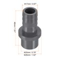 thumbnail image 2 of Unique Bargains Raccord de Tuyau Réducteur en PVC 20 mm OD 17 mm à Billes, Lot de 6 Raccords Droits Adaptateur Connecteur, Gris, 2 of 5