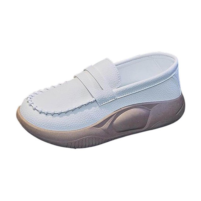 Baohd Chaussures Décontractées pour Femmes Confortables à Enfiler pour Marche Intérieure Extérieure Beige 37