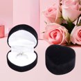 thumbnail image 1 of KTTECTOA Flocking Ring Box Heart-shaped Flip Lid Jewelry Proposal Ring Box Jewelry Gift Packaging Storage Clearance Kitchen Canada Days Home Decor Home, 1 of 6