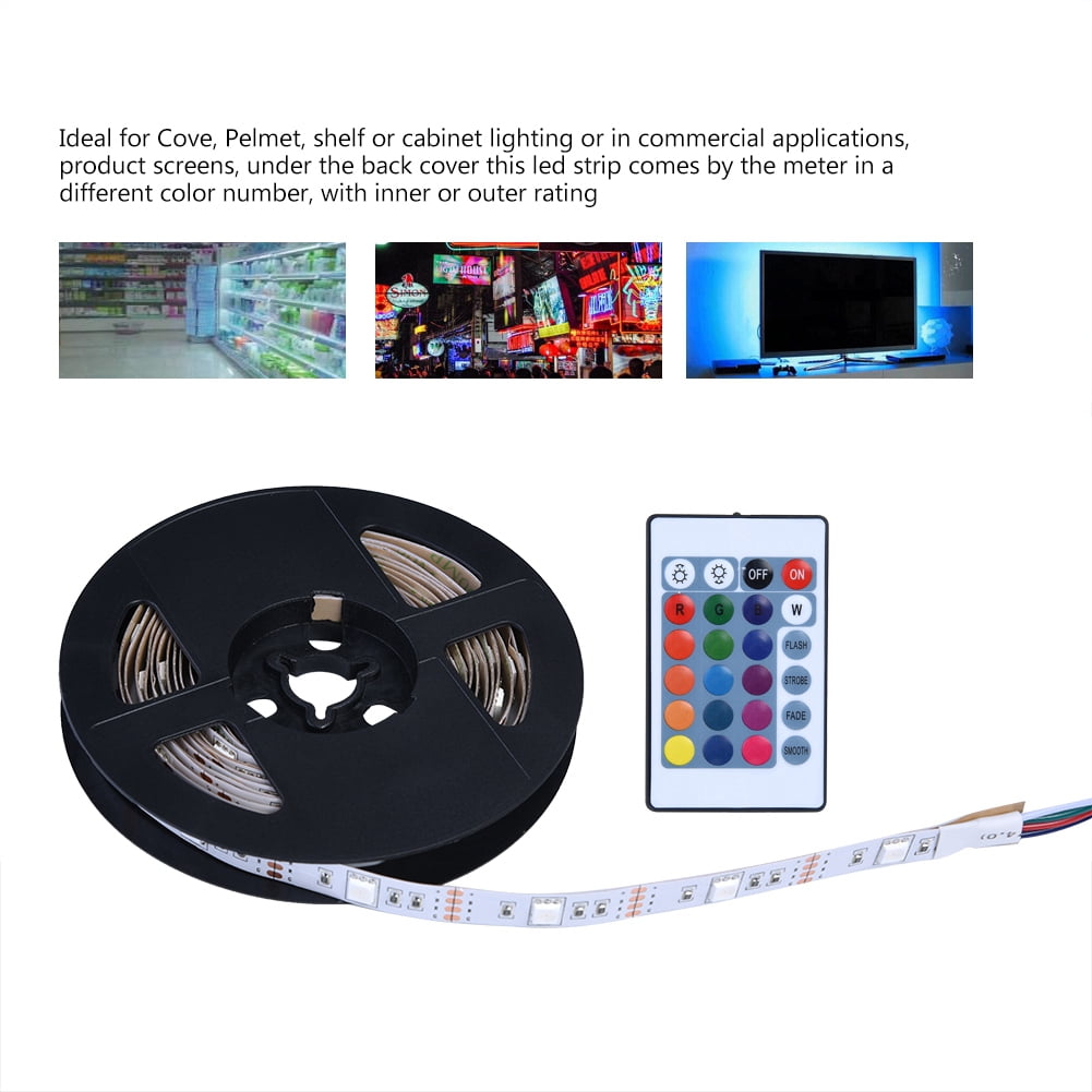 Herwey Flexible LED Light, 5050 RGB Flexible LED,DC 5V USB Led Strip 5050 RGB Flexible LED for TV Backgrounds Light