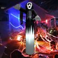 thumbnail image 2 of Costway 12 FT Inflatable Halloween Skeleton Giant Blow up Halloween Skull w/ LED Lights, 2 of 10