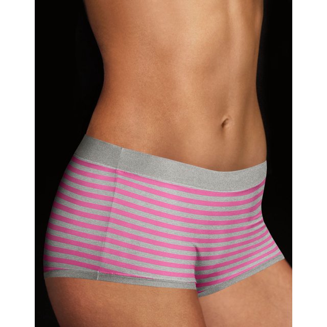 Maidenform Shorty en Coton sur Mesure pour Femmes Dream, 5, Ruban Rose Rayé Chiné