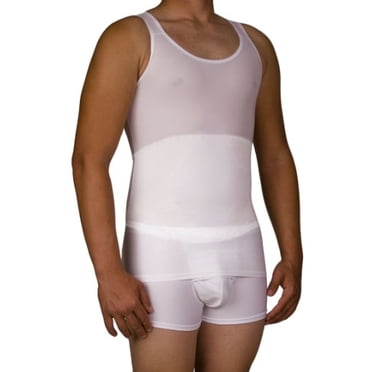 Underworks Mens Firm Classic Compression Body Shirt Small White