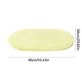 thumbnail image 2 of Maplenight Oval Bathroom Rugs Non Slip Washable 35x24in Soft Absorbent Bath Rugs Quick Dry Anti Mold Shower Rug for Bathroom Floor Tub and Shower Green, 2 of 6
