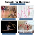 thumbnail image 1 of relayinert 6piece Easy Operation Satin Dance Ribbon For Smooth And Easy Grasping Performance Gymnastics Ribbon 1Set, 1 of 6