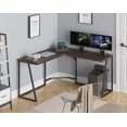 thumbnail image 3 of FITUEYES Modern L-Shaped Desk Corner Computer Desk PC Laptop Study Table Workstation Home Office Wood & Metal, LCD114001WE, 3 of 7