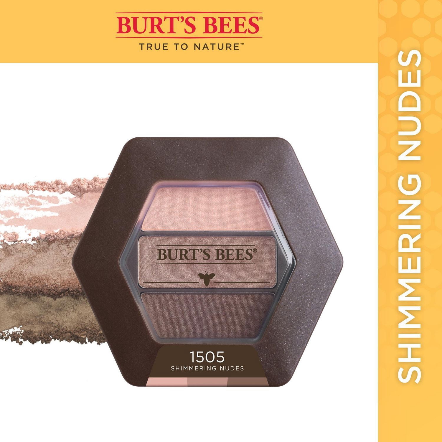 Burt’s Bees 100% Natural Eye Shadow Palette with 3 Shades