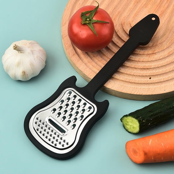 Guitar Shaped Vegetable Peeler Stainless Steel Potato Melon Planer Ergonomic Kitchen Tool for Easy Peeling Home Cooks and Cooking Enthusiasts Hzhnb | Stainless Steel, Black